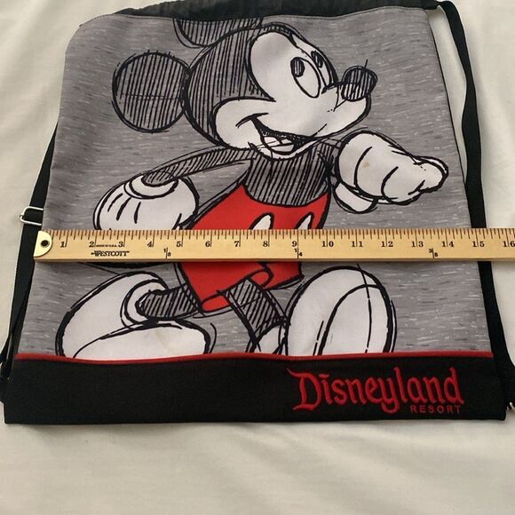 DISNEY Mickey Sketch Drawstring Backpack NWOT - Picture 7 of 8